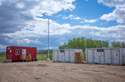 Seacans For Waste Disposal And The Transfer Station Site Office